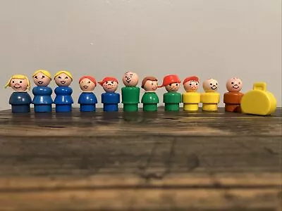 Buy 11x Vintage Fisher Price Little People From 1980s  • 2.98£