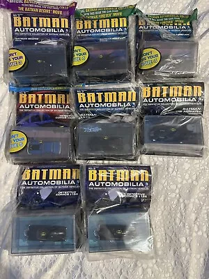 Buy Dc Comics Batman Automobila Cars Collection Qty 8 Eaglemoss Models • 55£