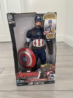 Buy MARVEL Avengers Age Of Ultron Titan Hero Tech Captain America 12 Inch Figure • 18.50£