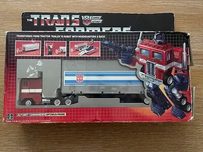 Buy Transformers G1 Optimus Prime T4/#4  Autobot 1984 Hasbro Vintage Complete In Box • 150£