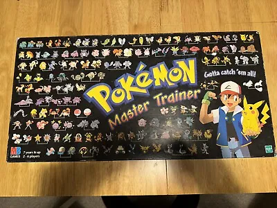 Buy Pokemon Master Trainer Board Game 1999 Vintage Hasbro Missing Card And Figure • 60£