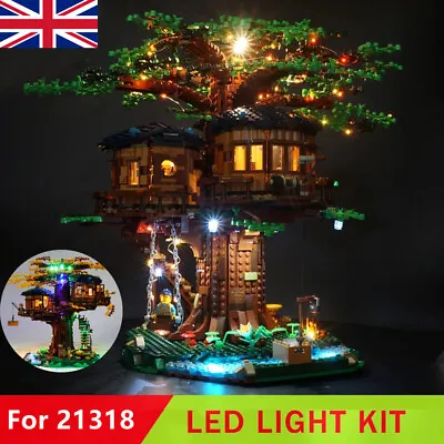 Buy LED Light Lighting Kit ONLY For Lego 21318 Ideas Treehouse Building Bricks UK • 20.80£