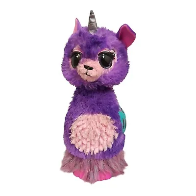 Buy HATCHIMALS Wow LLALACORN Plush Electronic Llama 32  LightUp Talking Purple Toy.. • 10£