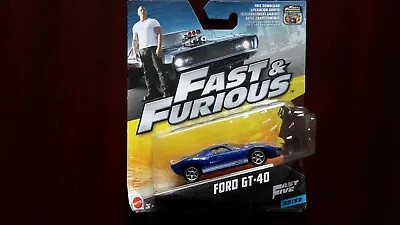 Buy Ford GT-40 Fast And Furious Model Car Mattel 1:55 32/32 • 4.99£