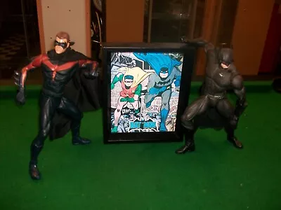 Buy Mego Batman And Robin Like Mego Jointed With 3d Figures Picture Sold Job Lot • 15.99£