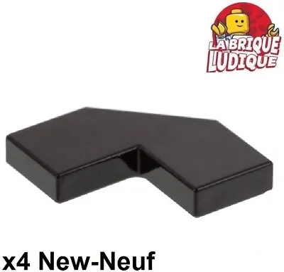 Buy LEGO 4x Tile Smooth Plate 2x2 Corner Corner Angle Facet Black/Black 27263 NEW • 1.63£