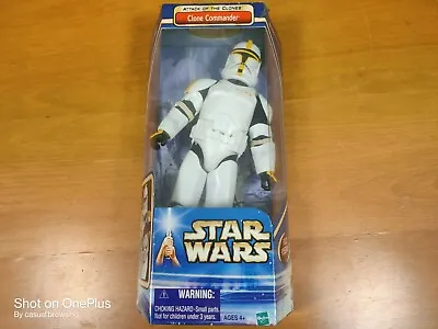 Buy Star Wars Clone Commander Attack Of The Clones Hasbro 12  Inch Yellow • 59.99£
