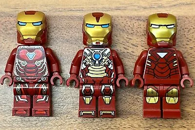 Buy Lego Marvel Iron Man Minifigure Bundle Mark 6 17 & 50 Armor Sh015 Sh073 Sh496 • 35.99£