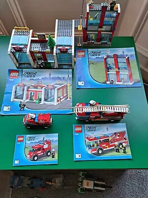 Buy Great LEGO City Fire Station (7208) 100% Complete Set  *NO BOX*  B245 Retired • 39.99£