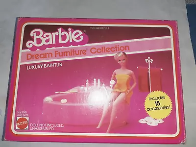 Buy Barbie Dream Furniture Collection Luxury Spa Bathtub Spray Pants Pink (1982) • 123.56£