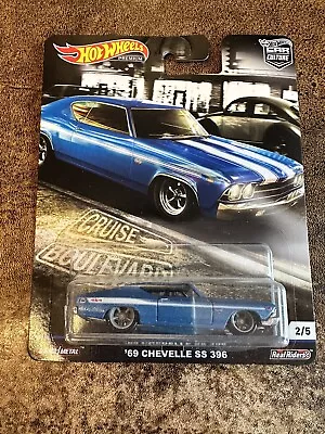 Buy Hotwheels From 2019 Car Culture Boulevard 69 Chevelle Ss 396 Alloys Rubber Tyre • 10£