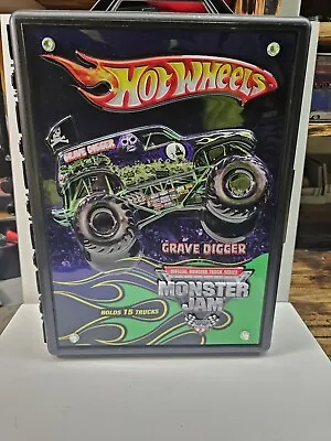 Buy Hot Wheels Grave Digger Monster Jam 3D Carrying Case Storage Holds 15 Trucks • 31.77£