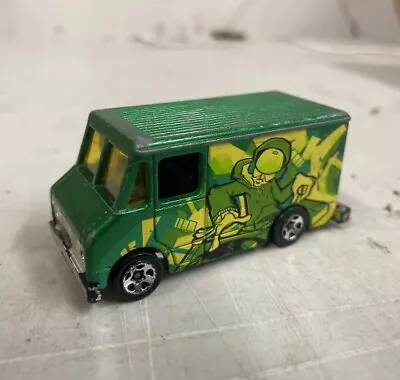 Buy Vintage 1986 Hot Wheels Graffiti DJ Spin Records Van Green Yellow Retro Toy Car • 13.46£