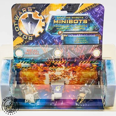 Buy ROBOT WARS Minibots Shunt Matilda Pussycat NEW & ORIGINAL PACKAGING 2002 Mini Bots BattleBots • 25.73£