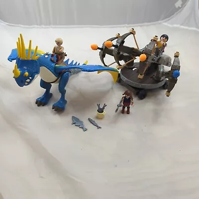 Buy Playmobil How To Train Your Dragon Stormfly With Riders And 9249 4 Shot Catapult • 29.99£