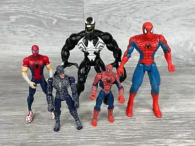 Buy Spiderman & Venom Vintage Figure Lot Mattel ToyBiz • 19.99£