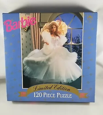Buy Vintage Barbie Limited Edition Barbie Jigsaw Puzzle 120 Piece White Dress • 10.59£