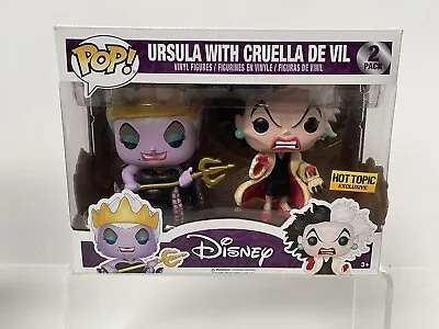Buy Funko Pop Disney Ursula With Cruelle De Vil Hot Topic Exclusive 2 Pack • 29.99£