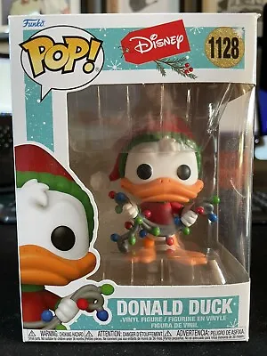 Buy Funko Pop! Donald Duck #1128 Disney Christmas With Christmas Lights • 5£