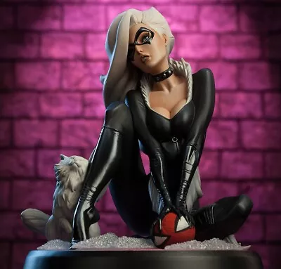 Buy Sideshow Spider-Man Black Cat Comiquette J. Scott Campbell Polystone Statue • 288.99£