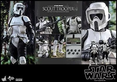 Buy Scout Trooper MMS611 ROTJ Return Of Jedi Hot Toys Star Wars Action Figure UK NEW • 209.99£