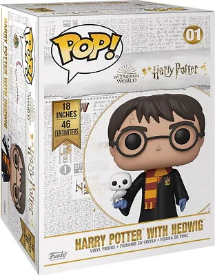 Buy Harry Potter - Harry Potter With Hedwig 18  48cm   Inch Super Sized 01 - Funko Pop! • 111.57£