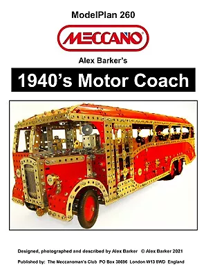 Buy Meccano Model Plan - 1940's Motor Coach • 12.90£