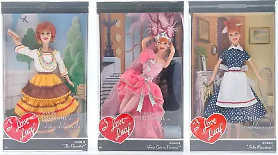 Buy 3x Mattel I Love Lucy Barbie Doll: Ep. 116 J0878 + Ep. 38 G8057 + Ep. 45 B3451 • 153.67£