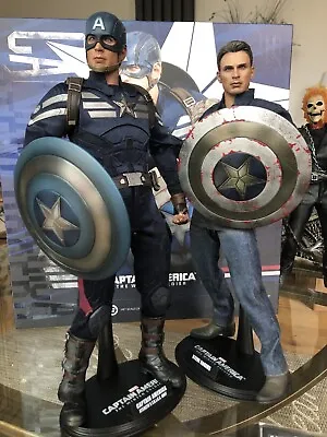 Buy Hot Toys Captain America The Winter Soldier And Steve Rogers 1:6 Sideshow • 395£