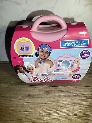Buy Barbie Wellness & Beauty Set Kids Toy Travel Case Mirror Pampering *New* • 12.99£