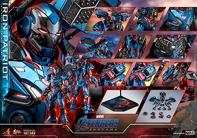Buy Clearance Sale! 1/6 Hot Toys Mms547d34 Avengers: Endgame Iron Patriot Figure • 359.99£