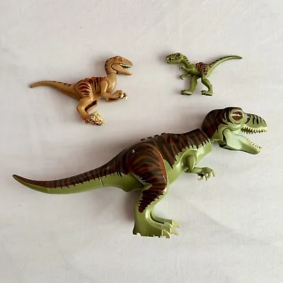 Buy LEGO Dinosaur Bundle From Set 5887 Dino Defence HQ T-Rex Velociraptor Gallimimus • 20£