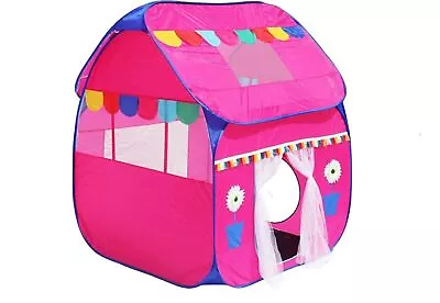 Buy Foldable Pop Up Hut Type Tent House For Kids Toys Play  Pink US • 57.04£