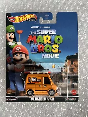 Buy 2023 Hot Wheels Plumber Van -The Super Mario Bros Movie  - Premium Entertainment • 16.99£