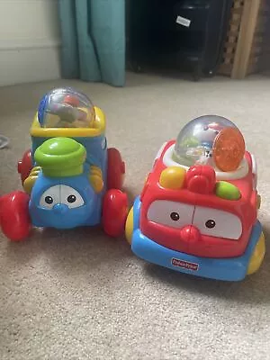 Buy Fisher Price Roll-a-Rounds. Choo Choo Train Mouse Conductor, Fire Engine & Dog • 10£