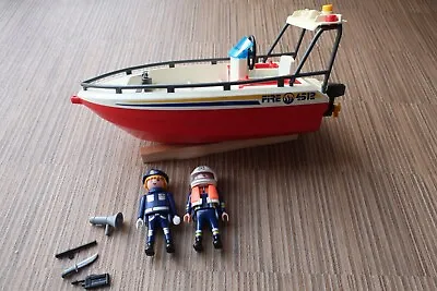 Buy Playmobil Fire Rescue Boat & People • 4.50£