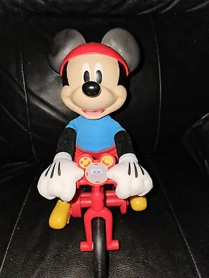 Buy Rare Mickey Mouse Riding Bike Silly Wheelie 2015 Fisher Price Mattel Rare, VGC. • 9.99£
