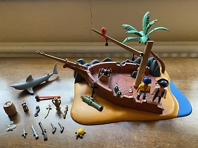 Buy Playmobil 4136, Super Set Pirate Island Shipwreck, Outdoor Scene, Preowned • 9.99£