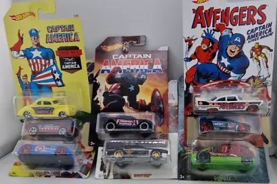 Buy Hot Wheels - Captain America/Avengers/Marvel - Complete Full Set Bundle - MISB • 60£