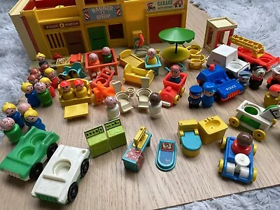 Buy Vintage Fisher Price Little People Play Family Village 1970s • 90£