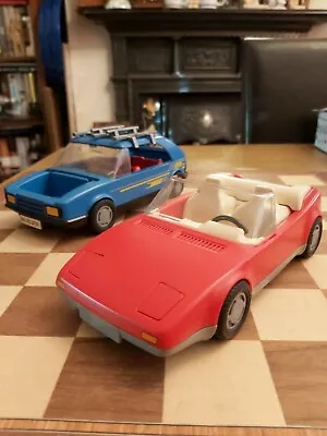 Buy Vintage Playmobil 1986 Family Swift GSI & 1987 Re Corvette Getaway Car • 19.99£