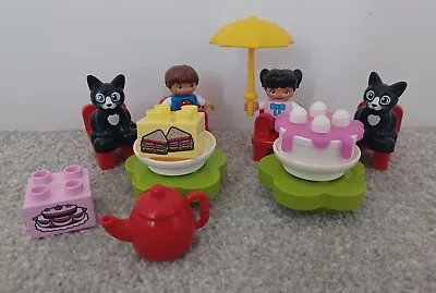 Buy Lego Duplo Tea Party (Kids Cake Cats Table Chairs Toy Figures People Family) • 14.99£