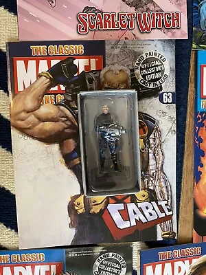Buy The Classic Marvel Figurine Collection Issue 63 Cable Eaglemoss Figure & Mag • 5.99£