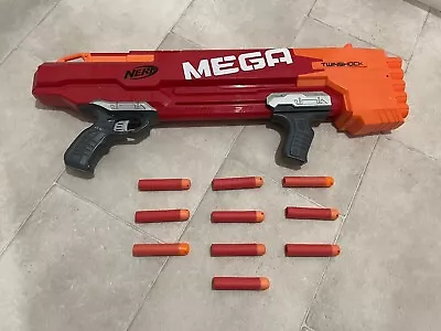 Buy Nerf Gun Mega TWINSHOCK Large Pump Action Shotgun + Bullets  • 11.99£