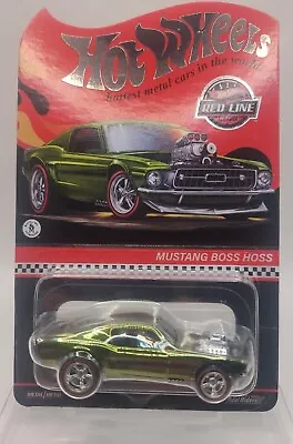 Buy HOT WHEELS Limited RED LINE CLUB  MUSTANG BOSS HOSS + Card Protector 07765/30000 • 39.99£