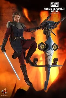 Buy Hot Toys 1/6 Star Wars: The Clone Wars Tms020 Anakin Skywalker & Stap Set Figure • 515.99£