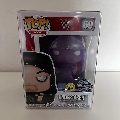 Buy FUNKO POP THE UNDERTAKER #69 WWE Glow In The Dark PROTECTOR INCLUDED • 24.99£