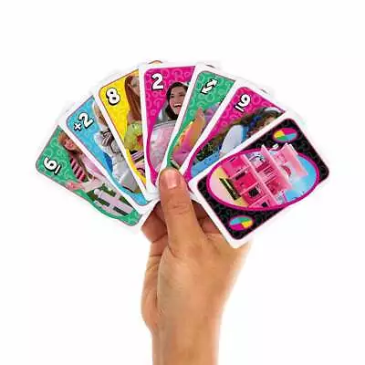 Buy FMP71 Card Board Games Of Mattel UNO Barbie 2 Players Party Friend Family Child • 7.19£