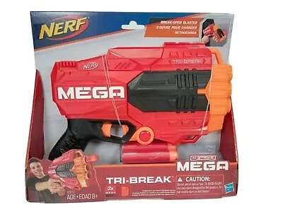 Buy Hasbro Nerf N-Strike Mega Tri-Break Toy Dart Blaster Gun Mega Darts *NEW*  • 6.99£