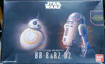 Buy Bandai BB-8 & R2-D2 Set 1/12 Scale Plastic Model Kit Star Wars Force Awakens • 42£